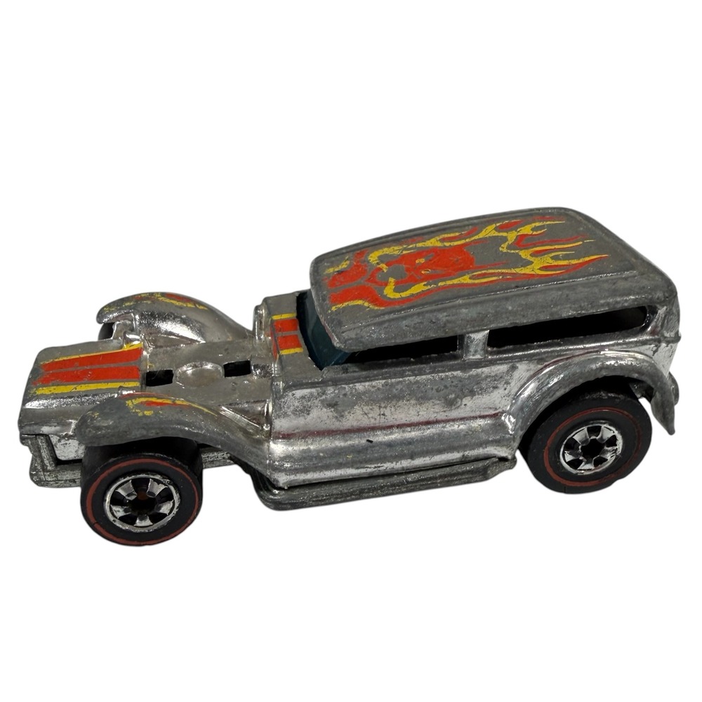 Hot Wheels Prowler The Demon Car Silver Redline Super Chromes 1969 Hong Kong